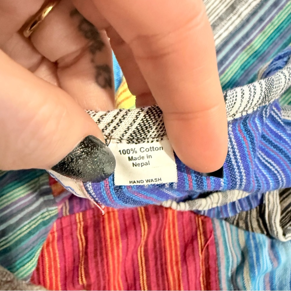 Like International Patchwork Harem Jumpsuit | Bou… - image 5